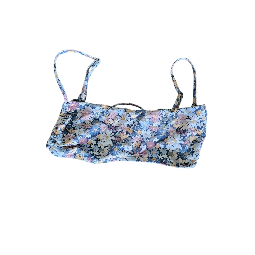 Abercrombie and fitch womens bikini top NWT XSMALL blue floral